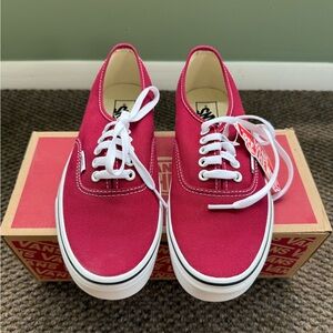 NWT Vans Authentic Sneakers Rumba Red Size M 7/ W 8.5